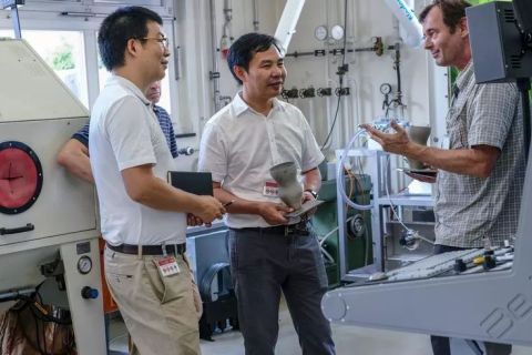 大族激光喷码机陈焱总经理参访Empa瑞士联邦材料试验和科研研究所