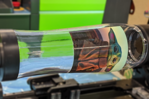 在透明产品上UV喷墨打印不伤喷头的新技术