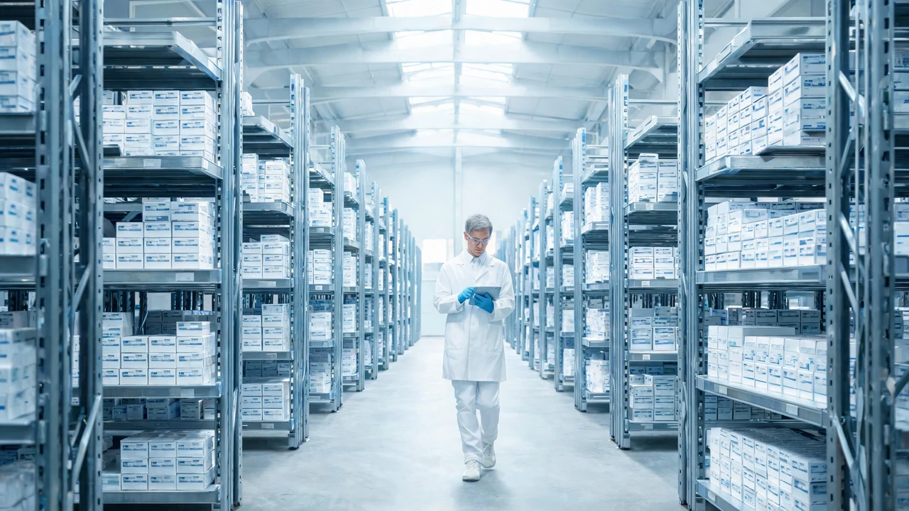 医药产品仓储与流通环节的场景画面
